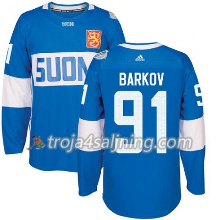 Finland tröja Aleksander Barkov 91 World Cup i ishockey 2016 Blå Premier - NHL Tröjor Herr Finland tröja Aleksander Barkov 91 World Cup i ishockey 2016 Blå Premier - NHL Tröjor Herr